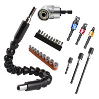 Magideal - Destornillador De Vástago Hexagonal Universal Portabrocas En Ángulo Accesorio De Herramienta De Destornillador Broca De Taladro Accesorio De Extensión , 27Pcs