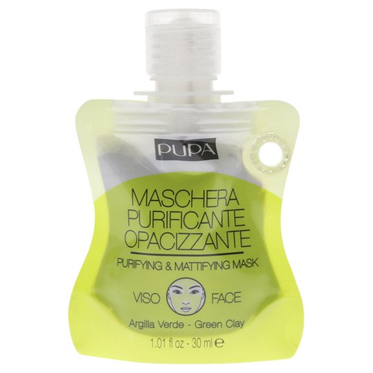 Mascarilla Facial Pupa Milano Purificante Y Matificante Con Carbón De Bambú