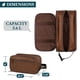 thumbnail image 3 of Neceser PAVILIA Travel para hombre resistente al agua, color marrón, 3 of 8