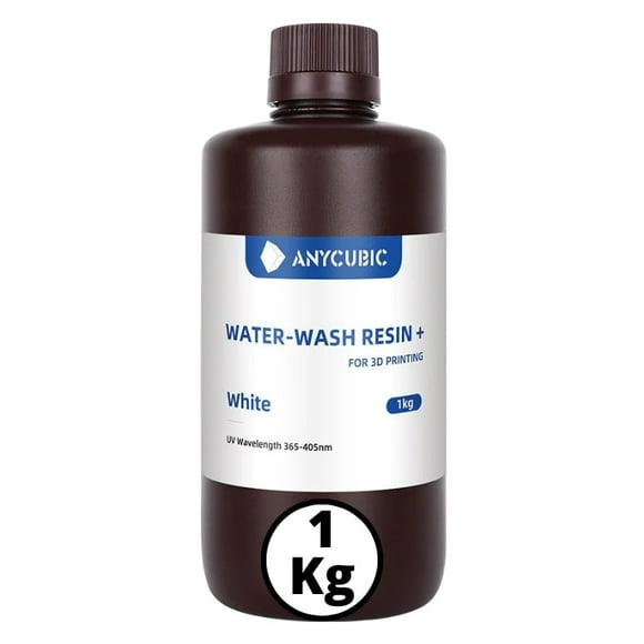 Resina 3D Lavable al Agua Blanca para Impresoras 3D 1000g | Resinas