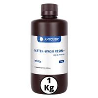 Anycubic - Resina 3D Lavable Al Agua Blanca Para Impresoras 3D 1000G | Resinas