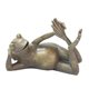 thumbnail image 5 of Estatua De Rana De Yoga Tumbada De Bronce Antiguo Zen Para Decoración De Jardín Y Patio, 5 of 5