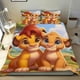 thumbnail image 1 of Rey León, Simba Conjunto de sábanas temático, trío de piezas, cómodo y amigable con la piel, diseño único, regalo de decoración para el hogar para familiares, amigos y fans,135cm *200cm, 1 of 6