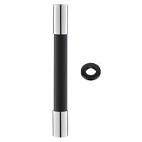 Magideal - Tubo De Extensión De Grifo Universal, Extensión De Grifo Ajustable Multipropósito A Prueba De Salpicaduras, Conector Flexible, Manguera De Agua , Negro 30Cm