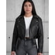 thumbnail image 2 of Chaqueta Biker De Ecocuero Negra (Mujer), 2 of 2