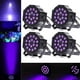 thumbnail image 1 of Pack X4 Foco18 Led Uv Negro Luz Dmx Fiesta Fluor, 1 of 3