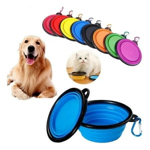 Genérico - Plato Plegable Portátil Paseos Viajes Mascotas