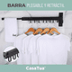 thumbnail image 2 of Tendedero plegable colgador ropa tamaño ajustable Casatua negro, 2 of 3