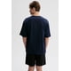 thumbnail image 3 of Polera Hombre Oversize Azul, 3 of 4