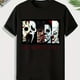 thumbnail image 1 of Scary Pattern Graphic Print Men's Creative Top, Casual Short Sleeve Crew Neck T-shirt, Men's Clothing For Summer Outdoor, 1 of 3