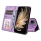 thumbnail image 5 of Funda tipo cartera FOXDOCK para Vivo S20 , diseño girasol en relieve, cuero PU, cierre magnético, soporte y tarjetero, 5 of 5