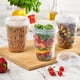 thumbnail image 3 of PLASTICPRO Pack de 12 contenedores de alimentos con tapa giratoria y rosca transparente - 32 oz, reutilizables para preparación de comidas - Apto para congelador y microondas, plástico transparente, 3 of 8