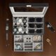 thumbnail image 2 of Caja de joyería GLJ con 6 compartimentos para relojes, organizador de 2 niveles, 2 of 8