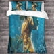 thumbnail image 3 of Juego de funda nórdica Aquaman con estampado 3D, suave microfibra, tamaño king, 3 piezas con cierre de cremallera, funda de edredón y funda de almohada., 3 of 3