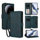 thumbnail image 1 of Funda Cartera Mariposa para [Xiaomi 15 Ultra] con Soporte y Cremallera Verde oscuro, 1 of 6