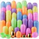 thumbnail image 1 of Huevos de Pascua JOYIN, 100 unidades, 8 cm, pastel y 2 huevos dorados, rellenables, 1 of 6