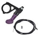 thumbnail image 3 of Manija De Control Remoto Para Tija De Sillín De Bicicleta Con Cable Y Tapa De Extremo Para Andar Al Aire Libre, Color Morado, 3 of 5