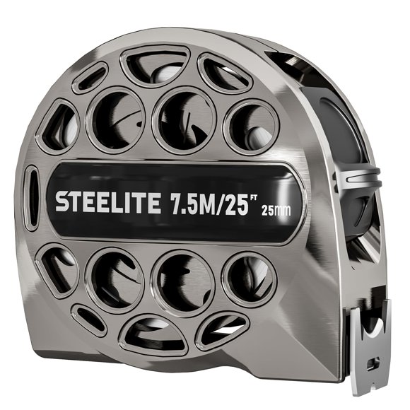 Cinta métrica Steelite de acero inoxidable de 7,5 m, resistente al agua