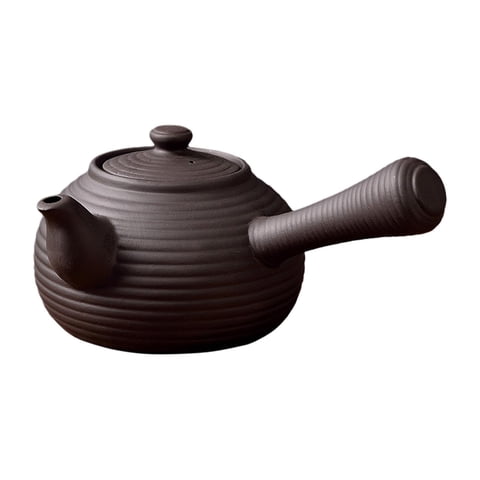 Magideal - Tetera De Cerámica, Calentador De Té, Tetera Tradicional China, Fabricante De Té Para Hervir Agua Caliente Para Cocina, Camping, Hogar, Picnic, , Negro 500Ml