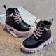 thumbnail image 5 of Zapatos de mujer Botas Primavera y Otoño Niños Algodón Zapatos de invierno Botas de cuero Botas con forro polar Botas para niños, 5 of 5