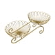 thumbnail image 2 of Cesta De Fruta De Metal De 2 Niveles, Soporte De Fruta De Hierro Forjado Que Ahorra Espacio, Cuenco Para Servir Dorado, 2 of 5