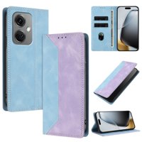 Funda Foxdock Para Oneplus Nord Ce3 De Cuero Premium Bicolor Con Ranuras Rfid, Carcasa Tipo Billetera Antigolpes Y Soporte Plegable