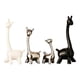 thumbnail image 4 of Estatua De Jirafa De Cerámica, Adorno De Estatua De Animal Para Dormitorio, Armario, Estantería, 4 Uds., 4 of 5