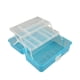 thumbnail image 5 of Caja De Almacenamiento Plegable De Tres Capas, Modelo De Gran Capacidad, Portátil, Color Azul Claro Y Transparente., 5 of 5