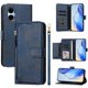 thumbnail image 3 of Funda Billetera Cremallera para BLU G53 con Porta Tarjetas, Soporte y Correa Azul, 3 of 5