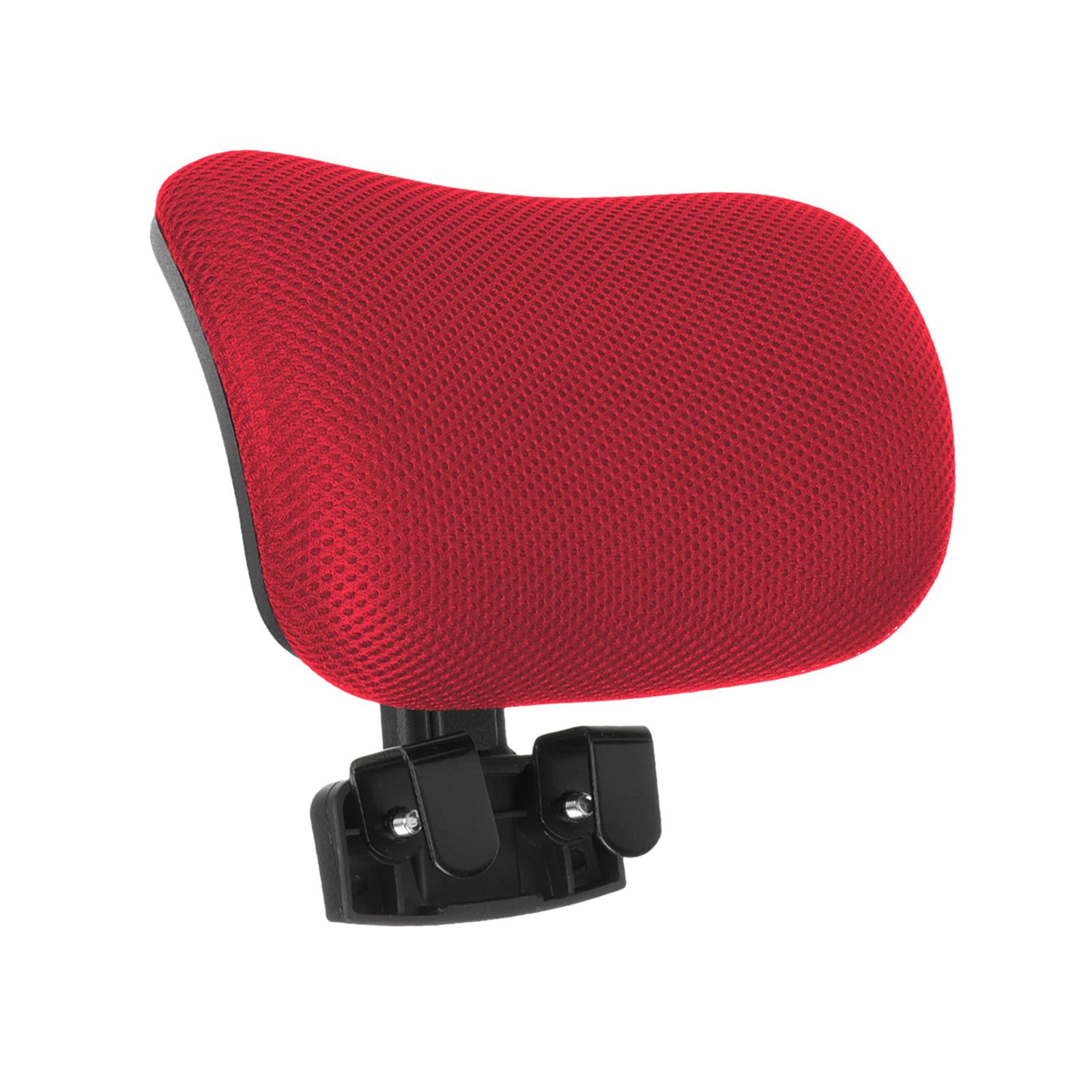 Magideal - Cojín De Soporte Para El Cuello Para Reposacabezas De Silla De Oficina, Accesorio Ergonómico, Ajustable Y Universal, Almohada Para La Cabeza Con , Rojo