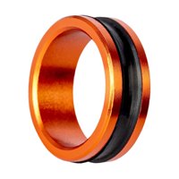 Ioensy - Anillo De Metal Para Línea De Pesca, Tirador De Línea De Pesca, Protector De Línea, 1 Pieza, Color Naranja