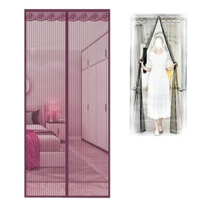 N-Ofertas - Malla Mosquitos Magnética Para Puertas Y Ventanales 100X210 Cm Burdeo