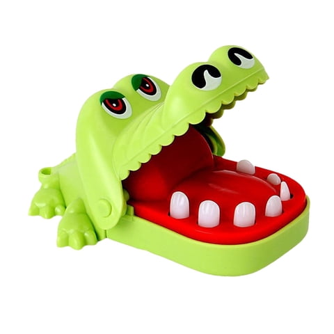 Magideal - Juegos Para Morder Los Dedos, Juguetes, Juguetes Complicados, Juego De Mesa, Morder La Boca Portátil, Juguete Clásico Para Morder Los Dedos De La Mano Amarillo