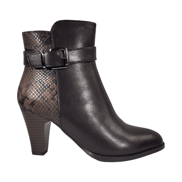 BOTINES BONNY FRANCO CAFÉ SNAKE MUJER | 275-0554 - Talla 36 CL / 24 CM