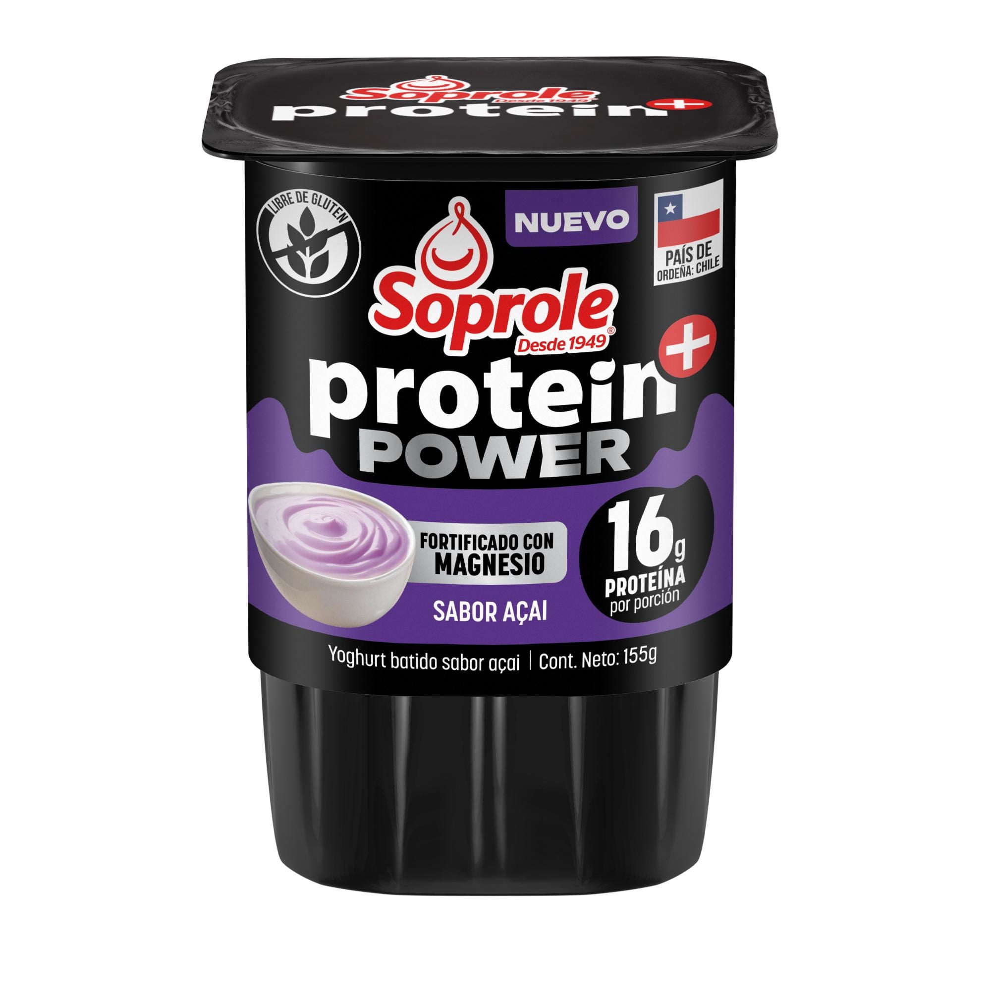 Yoghurt Soprole Protein+ Power Acai