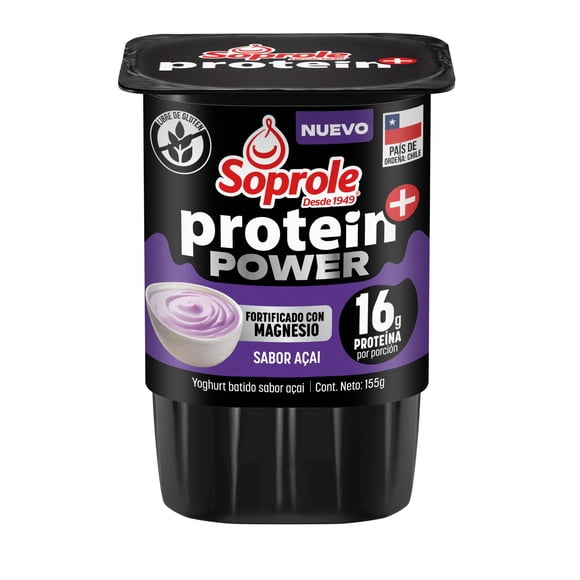 Yoghurt Soprole Protein+ Power Acai, 155 g