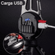 thumbnail image 2 of Linterna De Llavero Recargable Portátil Cob Luz Led Blanco Negro, 2 of 3