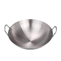 Bothyi - Sartén Ligera De Acero Inoxidable Para Freír Verduras, 36 Cm