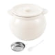 thumbnail image 3 of Recipiente De Cerámica Para Aceite De Freír, Para Dulces, Repostería, Chile, Aceite, Tocino Y Grasa, 1400 Ml, Color Blanco, 3 of 5