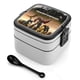 thumbnail image 1 of El Ascenso de las Bestias Fiambrera de Doble Capa, Contenedor de Almuerzo Portátil Apilable, Almacenamiento de Alimentos Hermético a Prueba de Fugas, 1000ml, 1 of 6