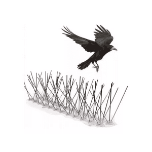 Importclick - Pack 10 Puás Ahuyentador Aves Acero Inoxidable 30 Cm