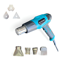 Pistola De Calor Electrica De Aire Caliente Erux 2000W 600°C Azul Petróleo