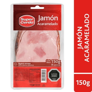 Jamón de Cerdo Acaramelado Laminado, 150 g