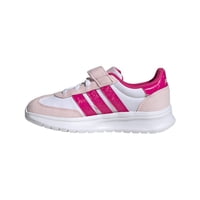 Zapatillas Adidas Run 70S 2.0 Unisex Para Niños Blanco/Rosa Choque, Talla 2