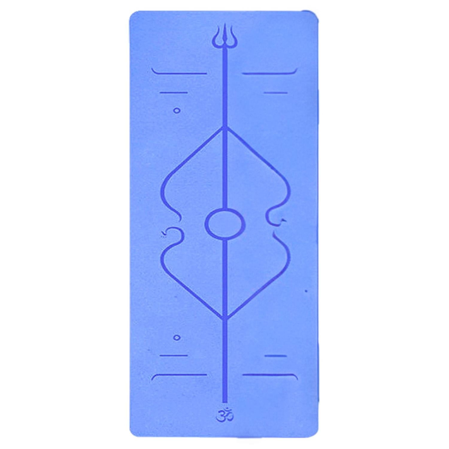 Mat De Yoga 6 Mm Ecologico Biodegradable Yep Sport Azul