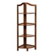 thumbnail image 1 of Repisa esquinero de madera 4 niveles café oscuro, 1 of 2