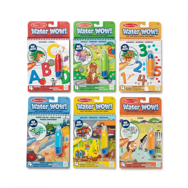 Libros para colorear Melissa & Doug Water ¡Guau! Reutilizable durante más de 3 años