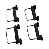 Ioensy - 4 Piezas De Abrazaderas Genéricas Para Portaequipajes De Techo Con Perno En U, Accesorios Para Portaequipajes, Diámetro Interior De 8 Cm