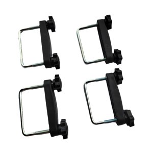 Ioensy - 4 Piezas De Abrazaderas Genéricas Para Portaequipajes De Techo Con Perno En U, Accesorios Para Portaequipajes, Diámetro Interior De 8 Cm