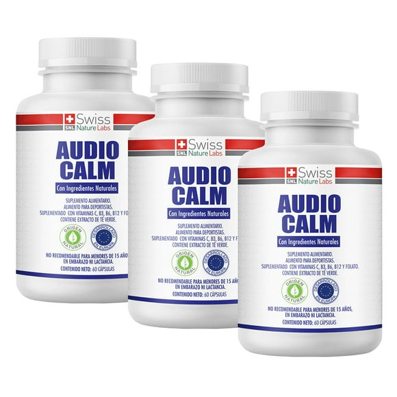 Pack 3 Audio Calm Salud Auditiva 180 Cápsulas